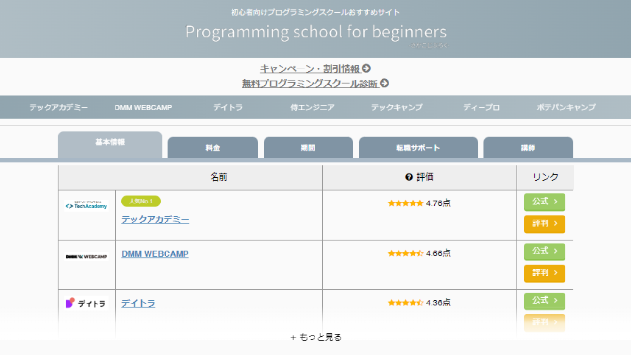 Programming school for beginners